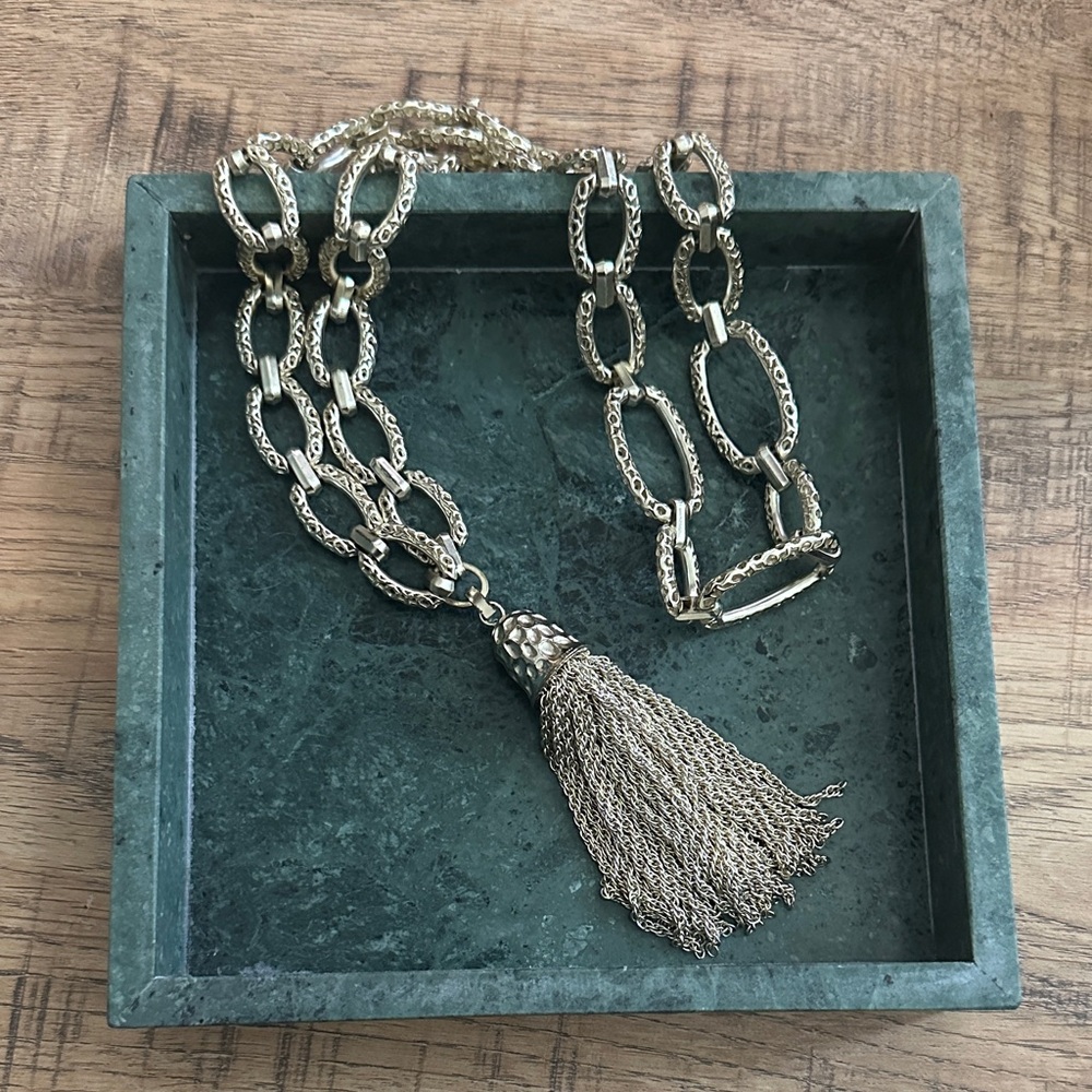 Kendra Scott Miller Gold Chain Tassel Necklace